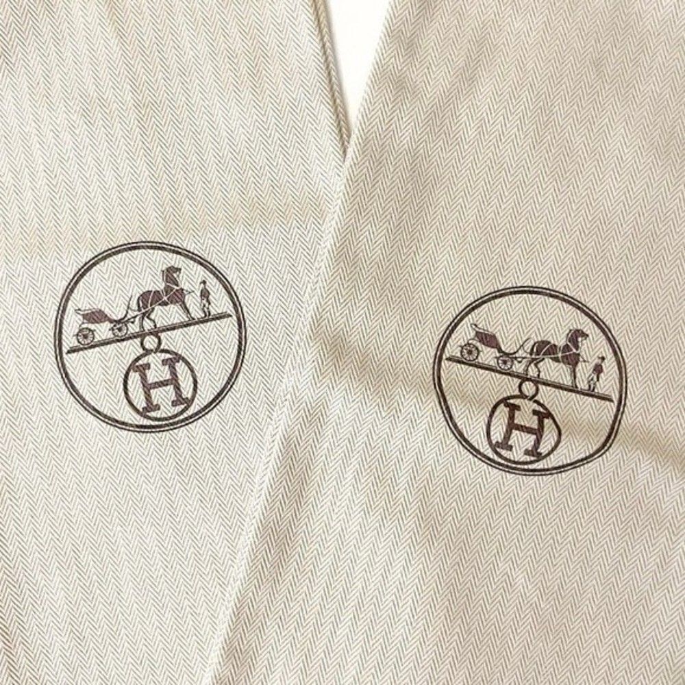 HERMÈS Set of 2 Shoe Dust Bags Drawstring NEW - Picture 2 of 6